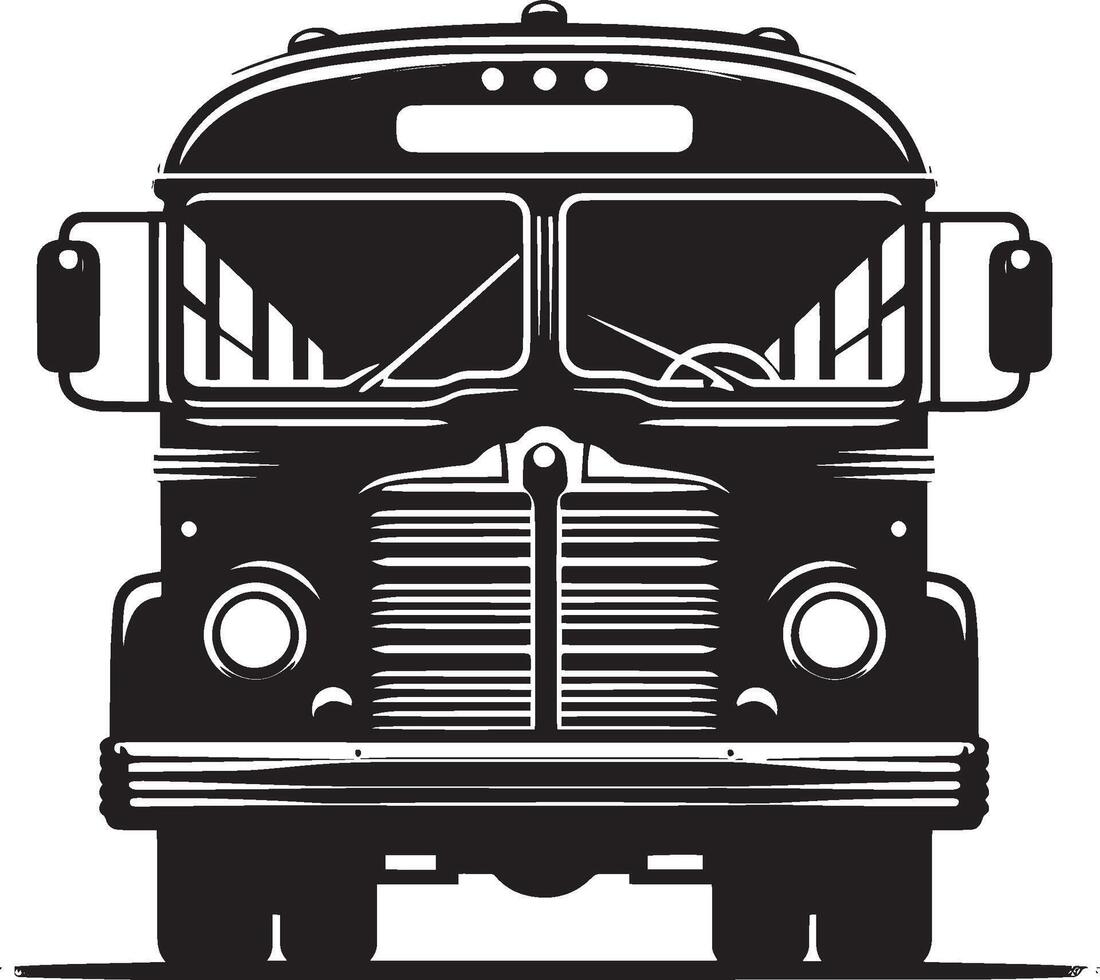 City bus silhouette flat illustration isolated on a white background vector
