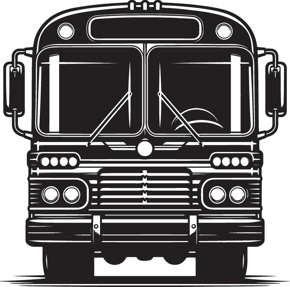 City bus silhouette flat illustration isolated on a white background vector