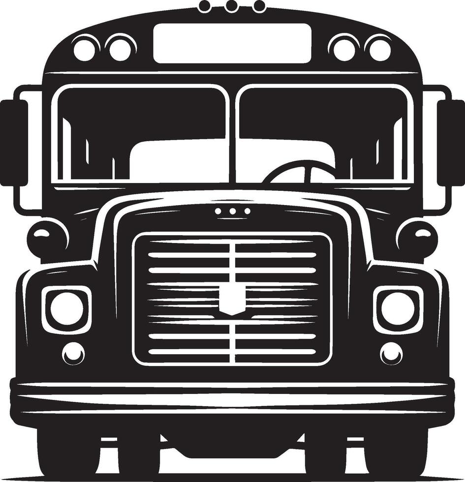 City bus silhouette flat illustration isolated on a white background vector