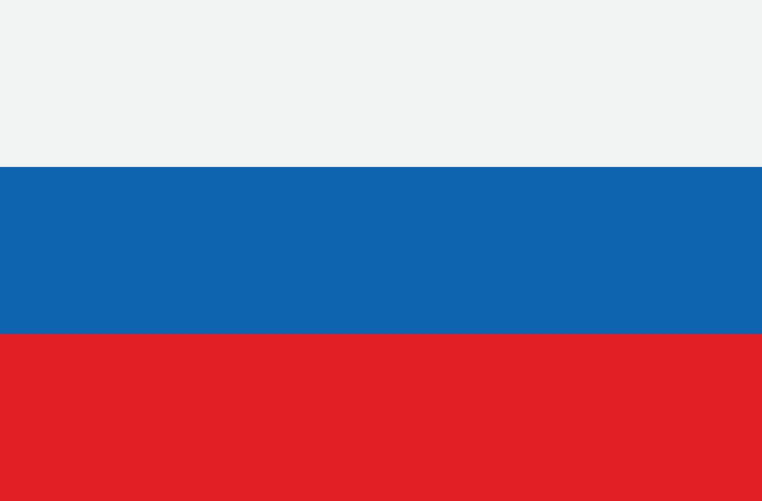 Russia flag isolated on white background . National flag of Russia . illustration vector