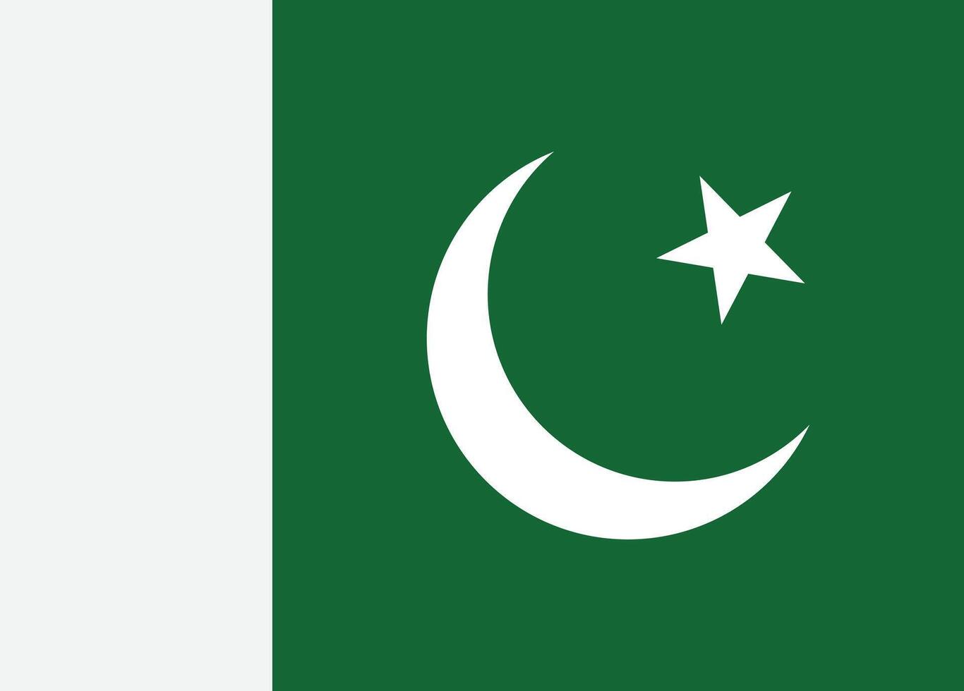 Pakistan flag isolated on white background . National flag of Pakistan . illustration vector