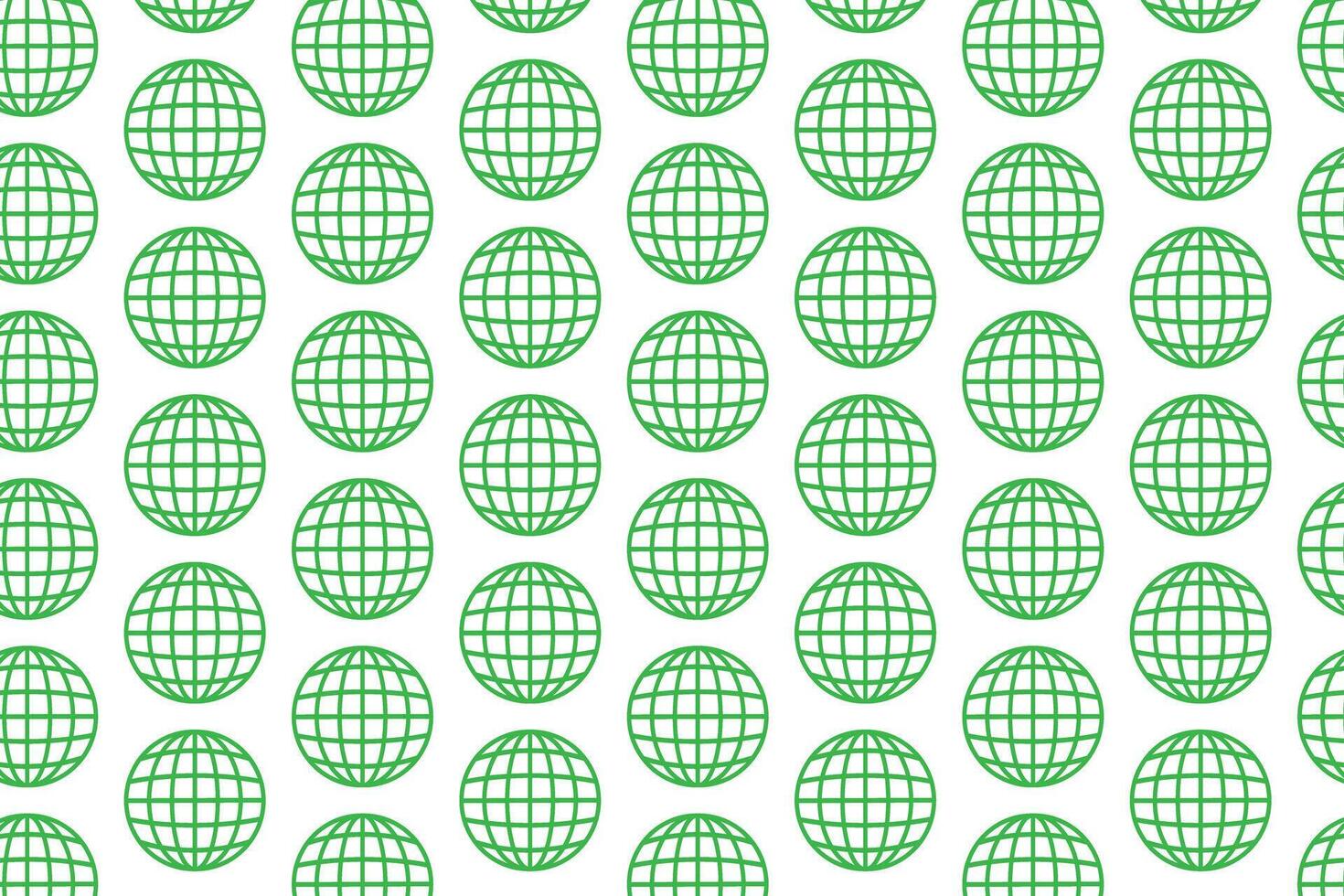 Green globe pattern . Green planet pattern . Globe wallpaper . Globe background . vector