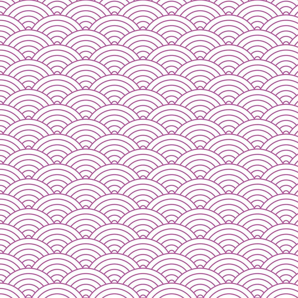 Pink Japanese pattern . Pink wave pattern . Pink Japanese background . illustration vector