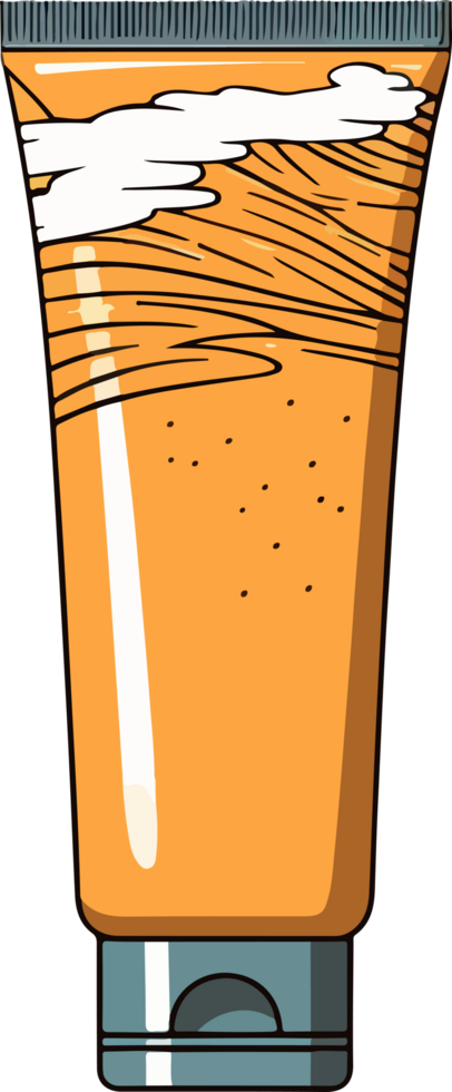 sunscreen illustration isolated on transparent background. png