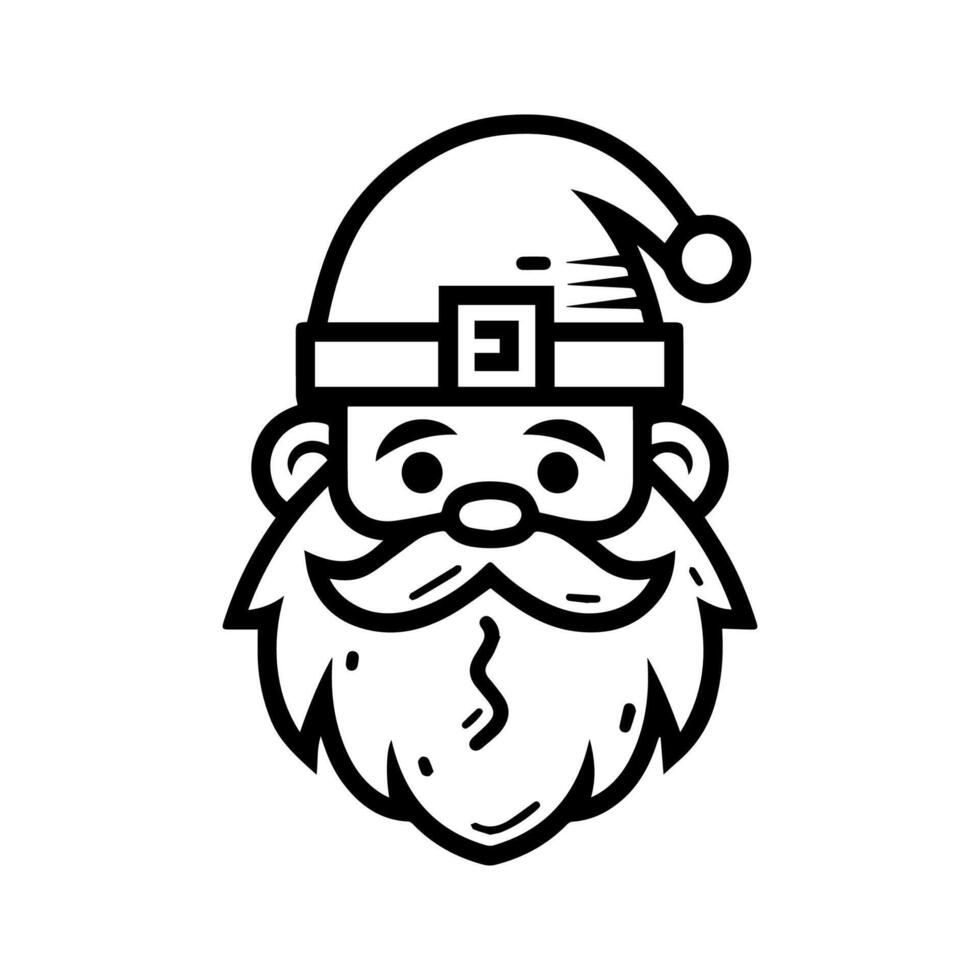dwarf icon or modern line symbol. line art and icon design with bold outline. Black and white Pixel Perfect minimalistic symbol isolated white background. Silhouette simple thin sign vector