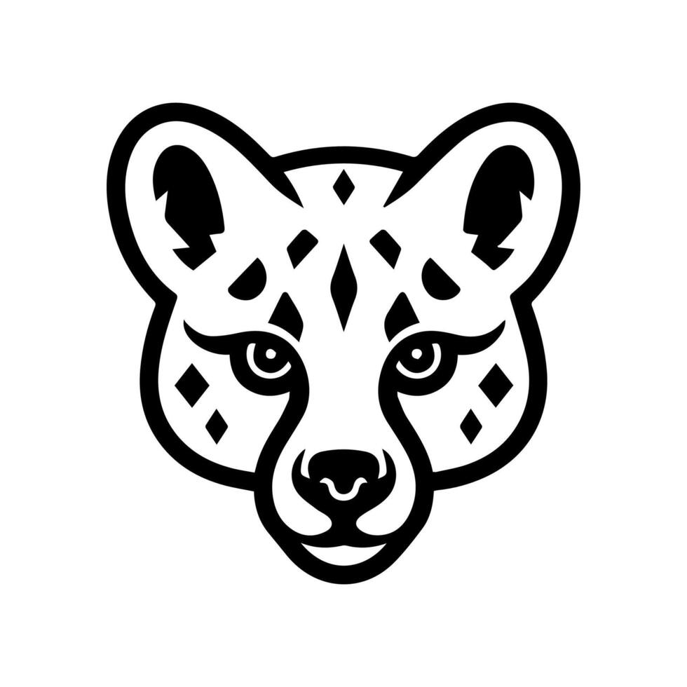 Hyena icon or modern line symbol. line art and icon design with bold outline. Black and white Pixel Perfect minimalistic symbol isolated white background. Silhouette simple thin sign vector
