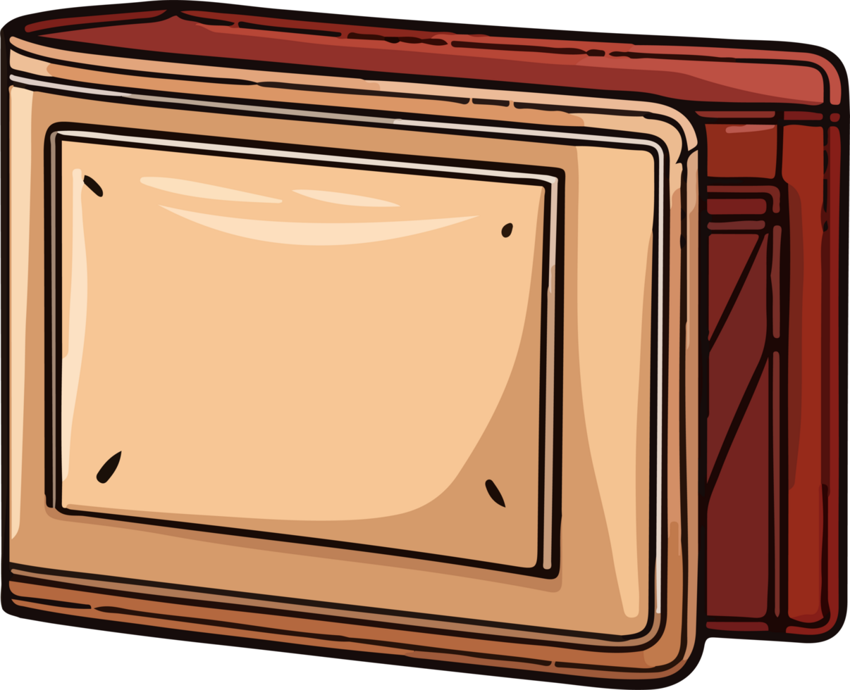 wallet illustration isolated on transparent background. png