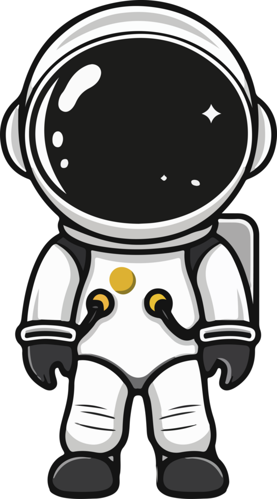 astronaut illustration isolated on transparent background. png
