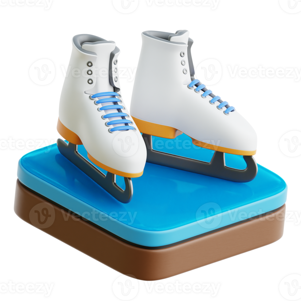 Ice Skating 3d Illustration png