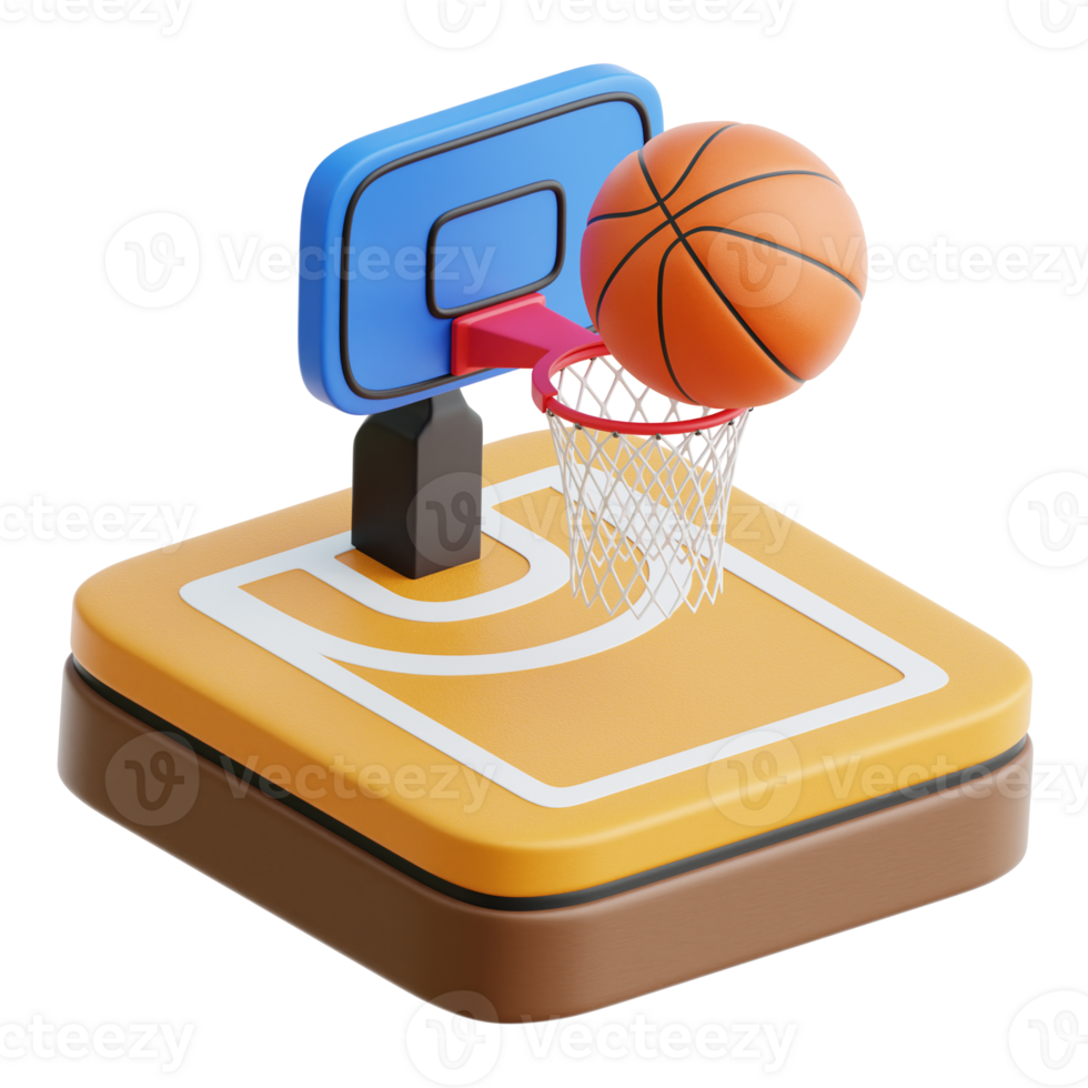 Basketball 3d Illustration png