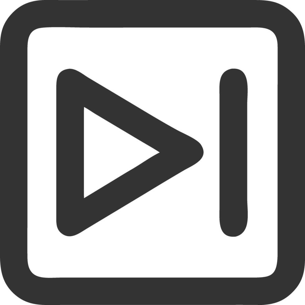 forward black fill icon vector