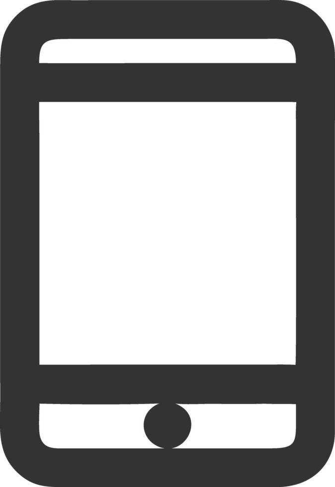 mobile black fill icon vector