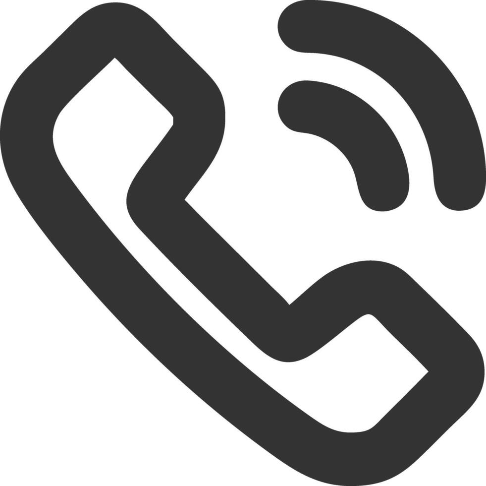 phone volume black fill icon vector