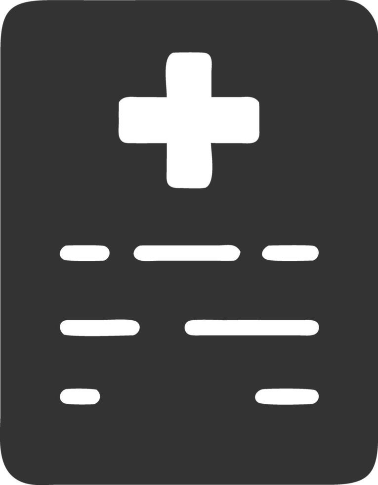 notes medical black fill icon vector