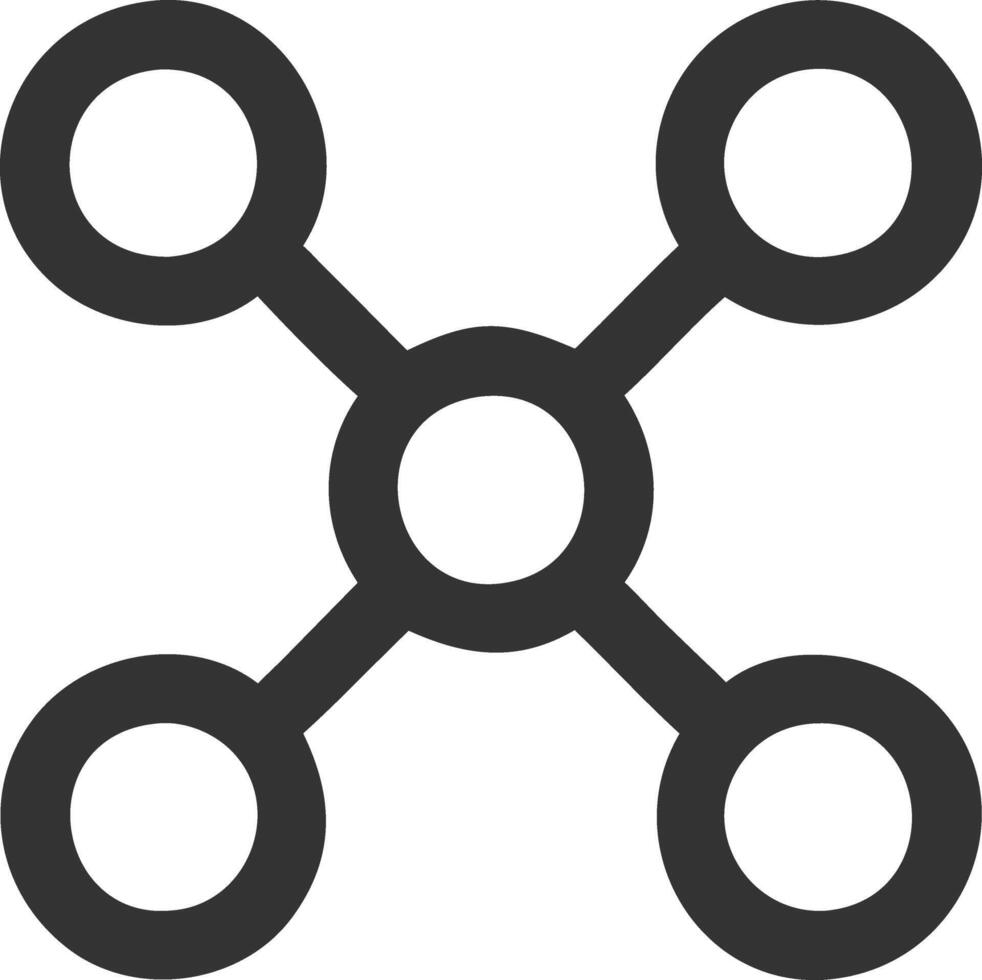network wired black fill icon vector