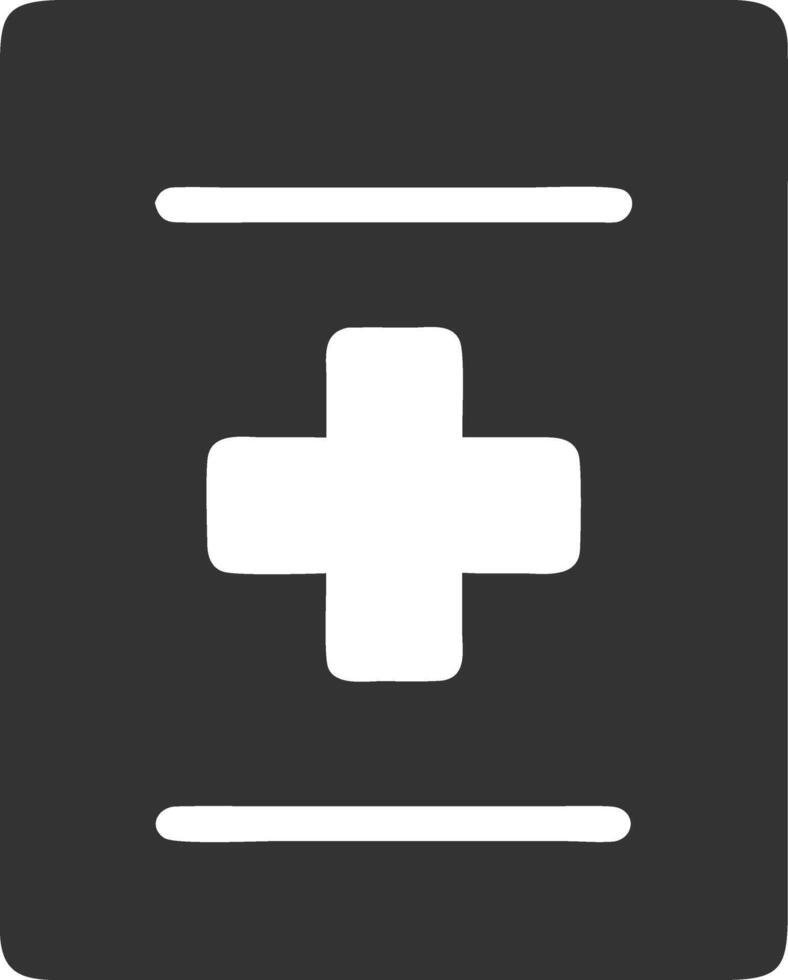 notes medical black fill icon vector