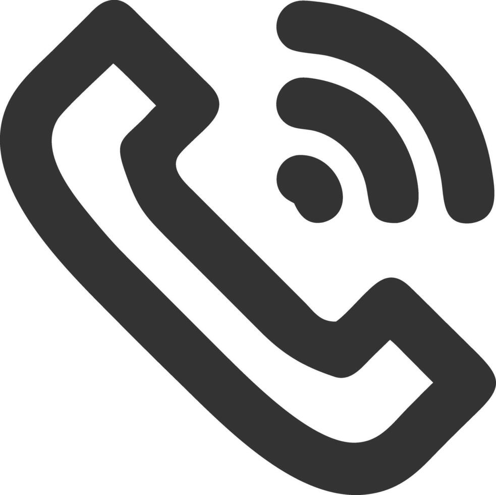 phone volume black fill icon vector