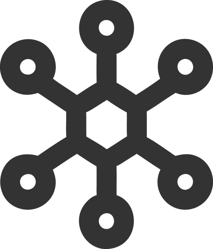 network wired black fill icon vector