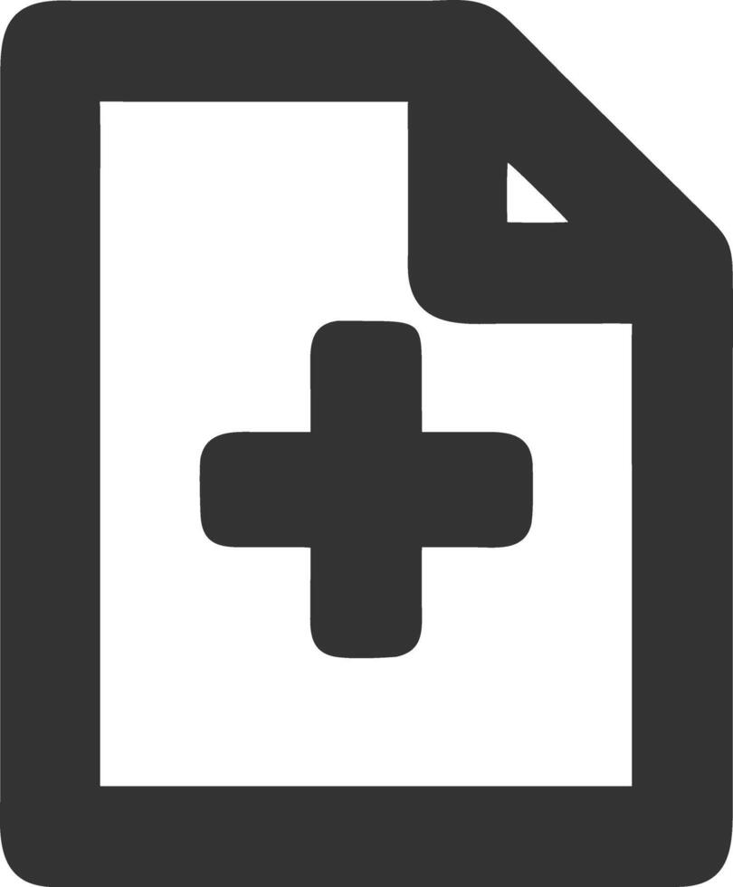 notes medical black fill icon vector