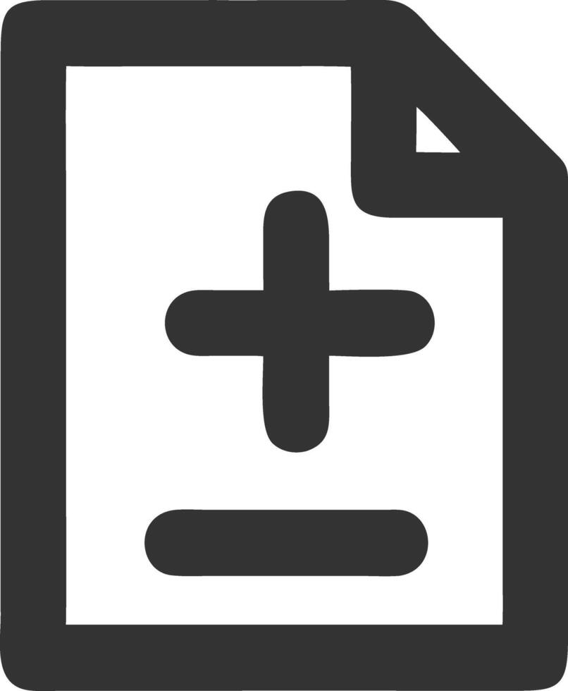 notes medical black fill icon vector