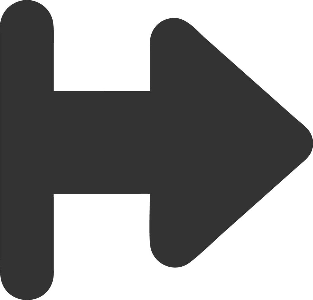 forward black fill icon vector
