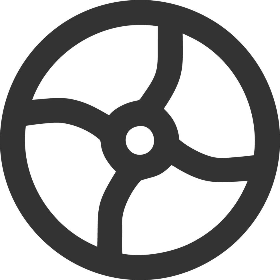 spinner black fill icon vector