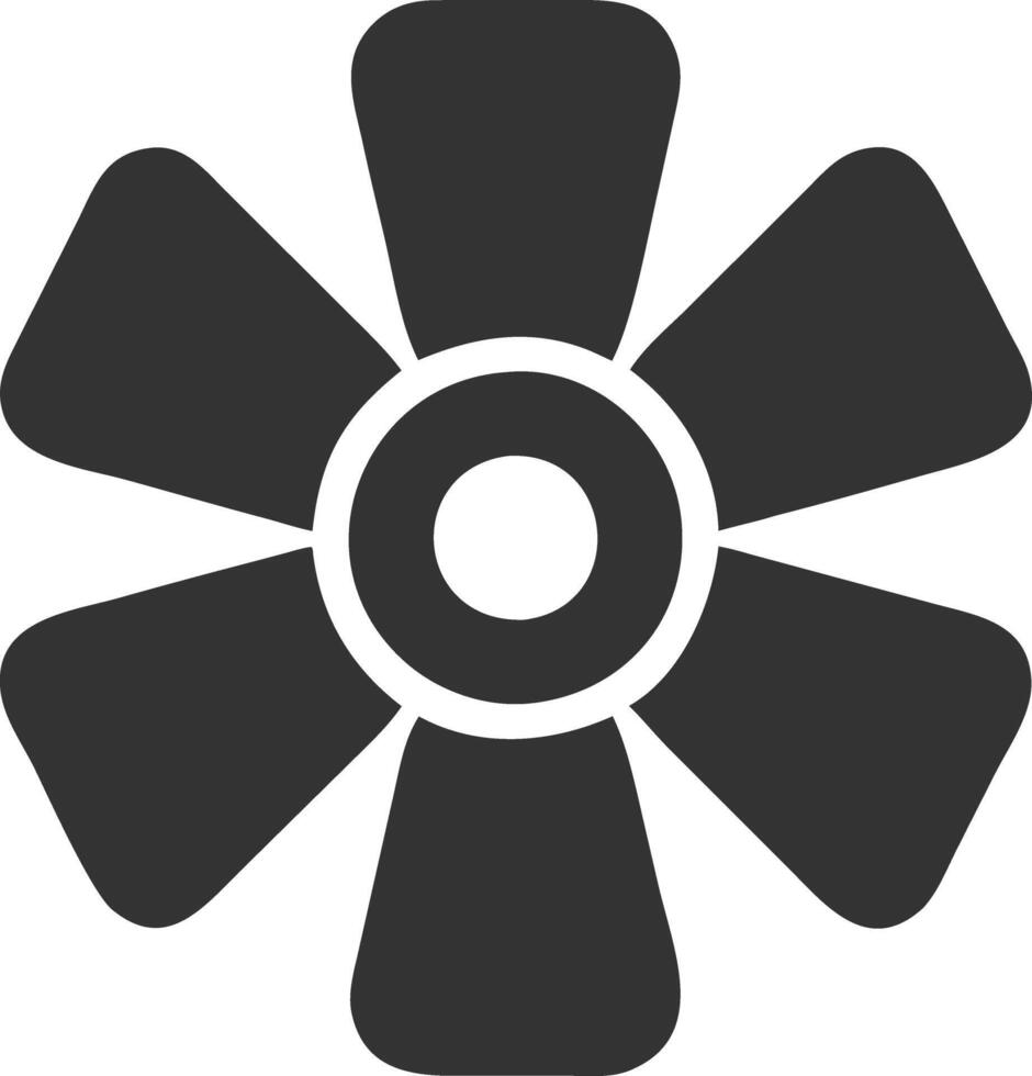 spinner black fill icon vector