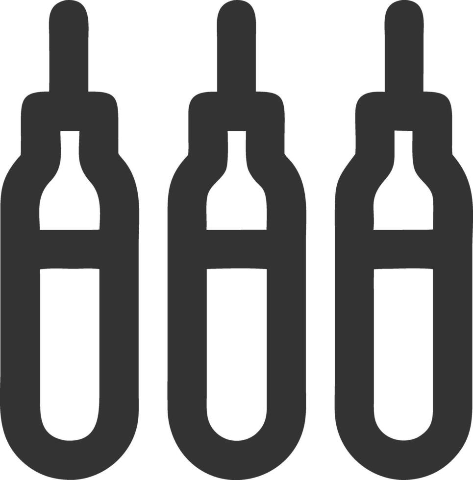 vials, black, fill, icon, vector