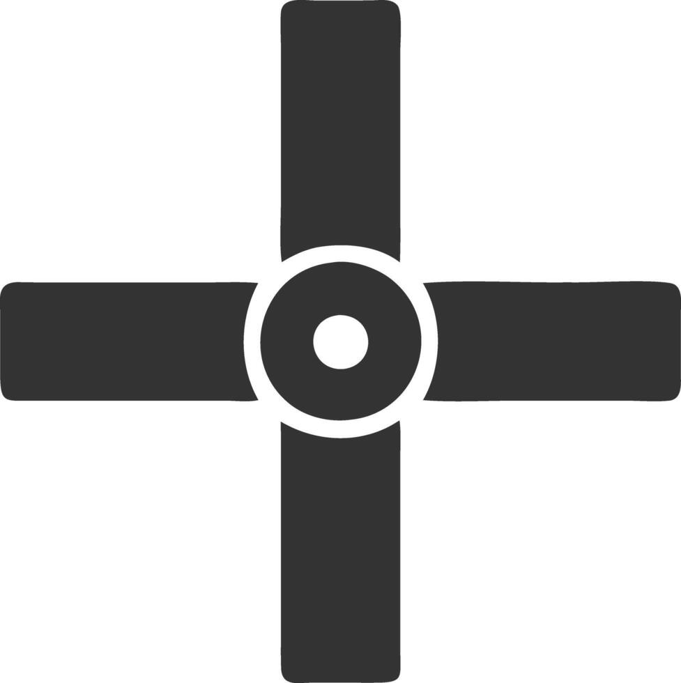 spinner black fill icon vector