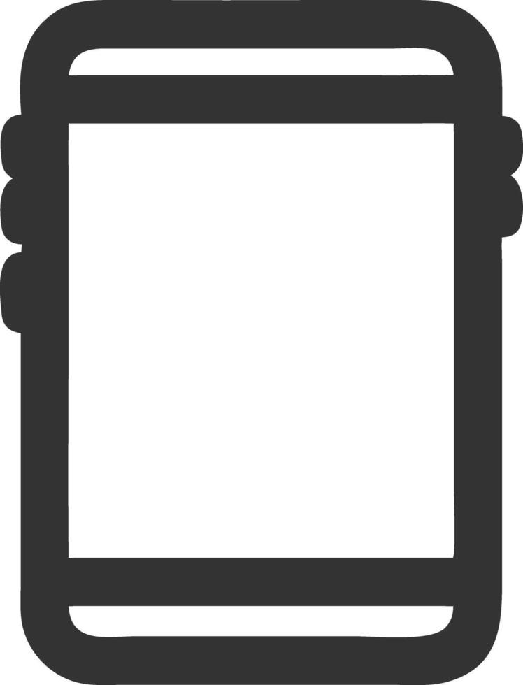 mobile black fill icon vector