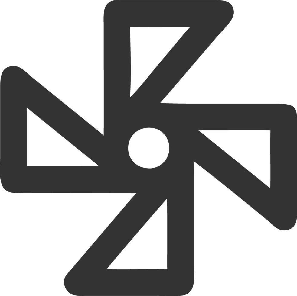 spinner black fill icon vector