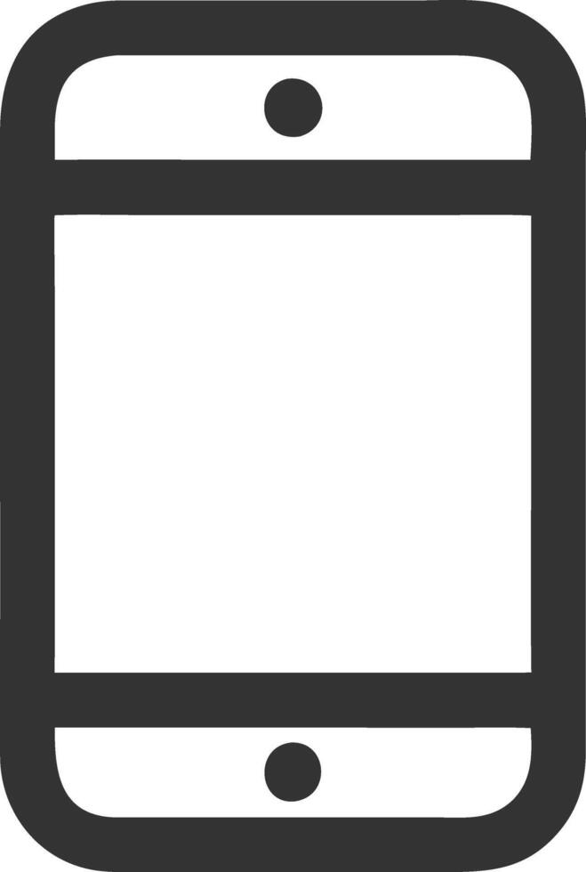 mobile black fill icon vector