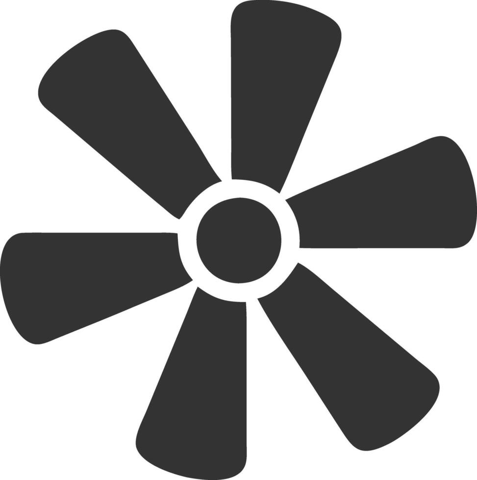 spinner black fill icon vector