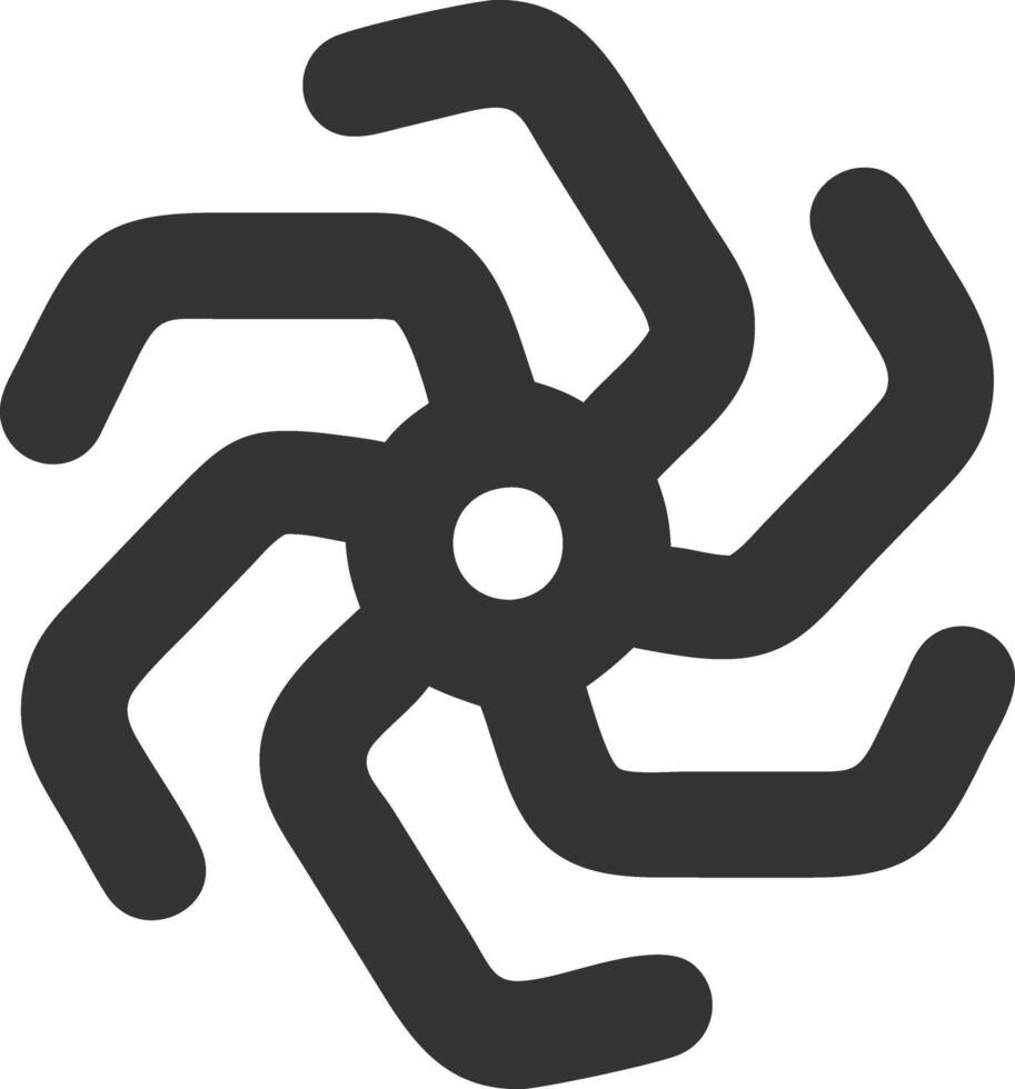 spinner black fill icon vector