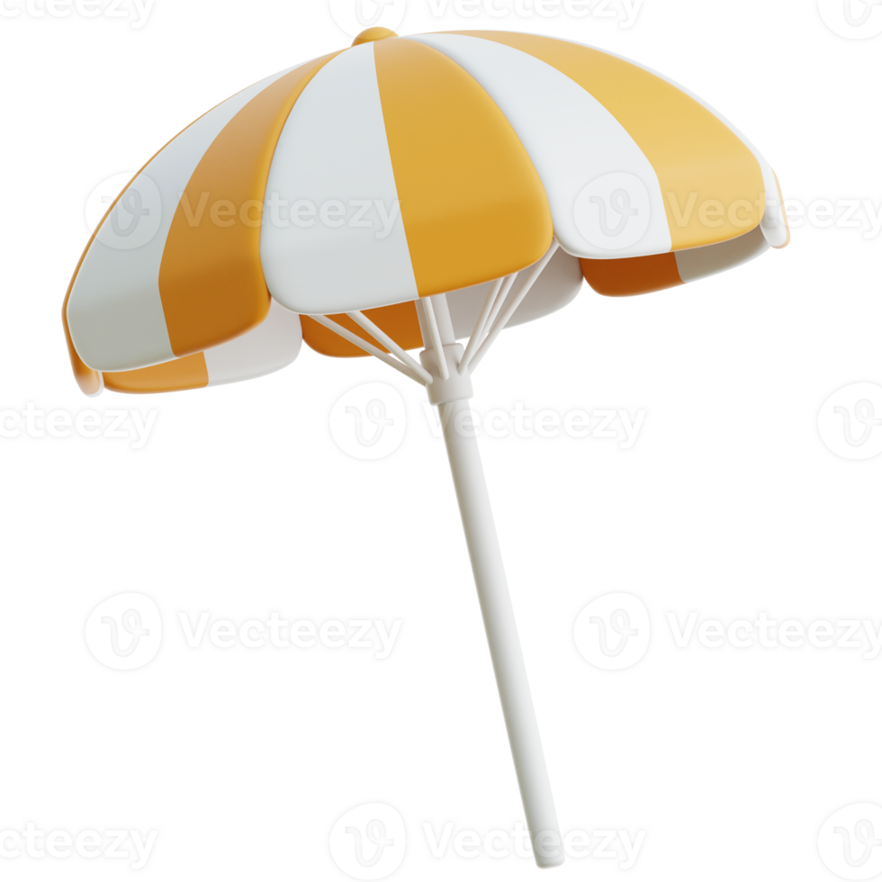 Beach Umbrella 3d Illustration png