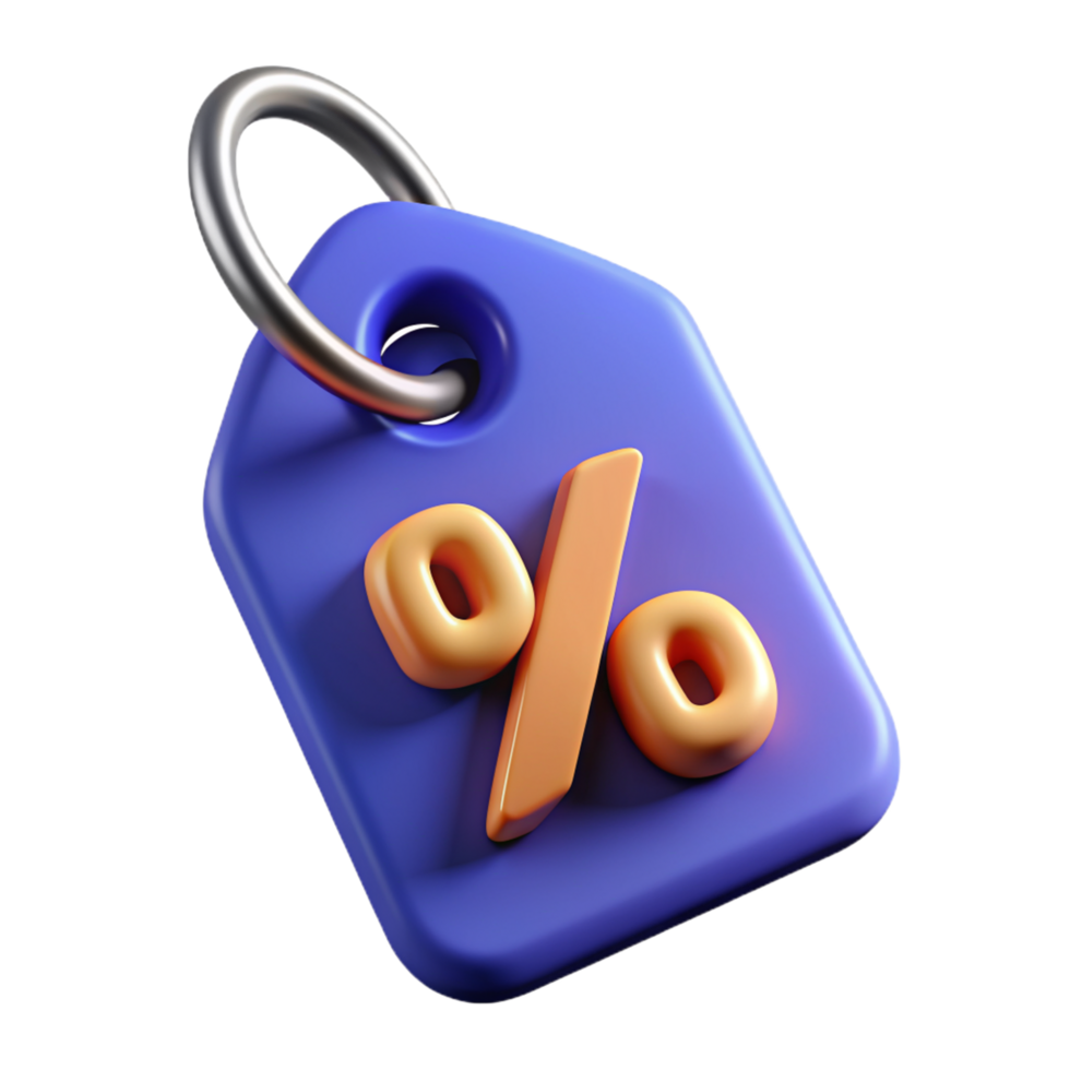 tag with percentage sale png