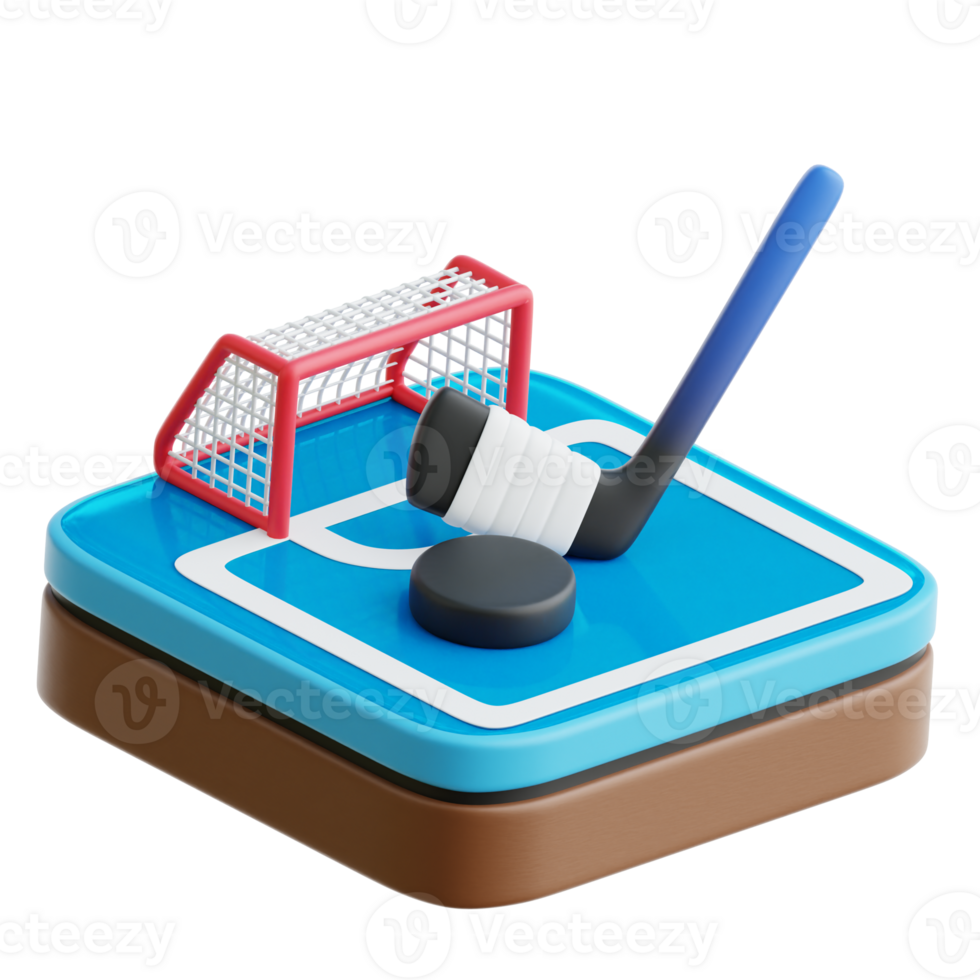 Ice Hockey 3d Illustration png