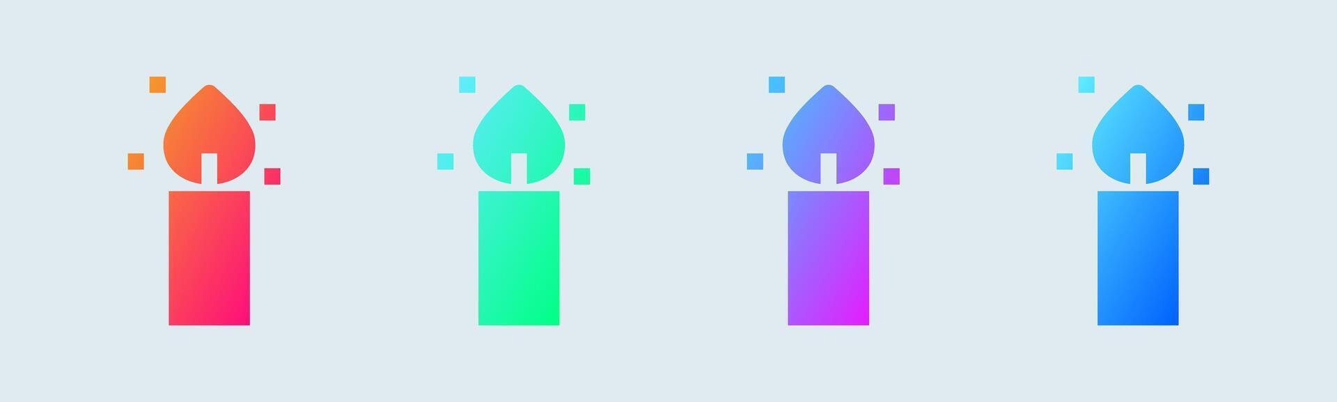 Ambient solid icon in gradient colors. Relaxation signs illustration. vector