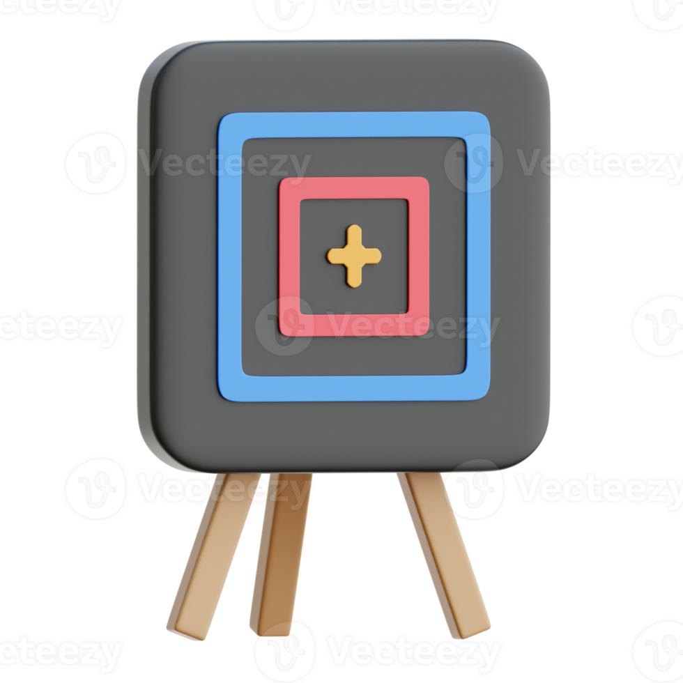Shooting Target 3d Illustration png