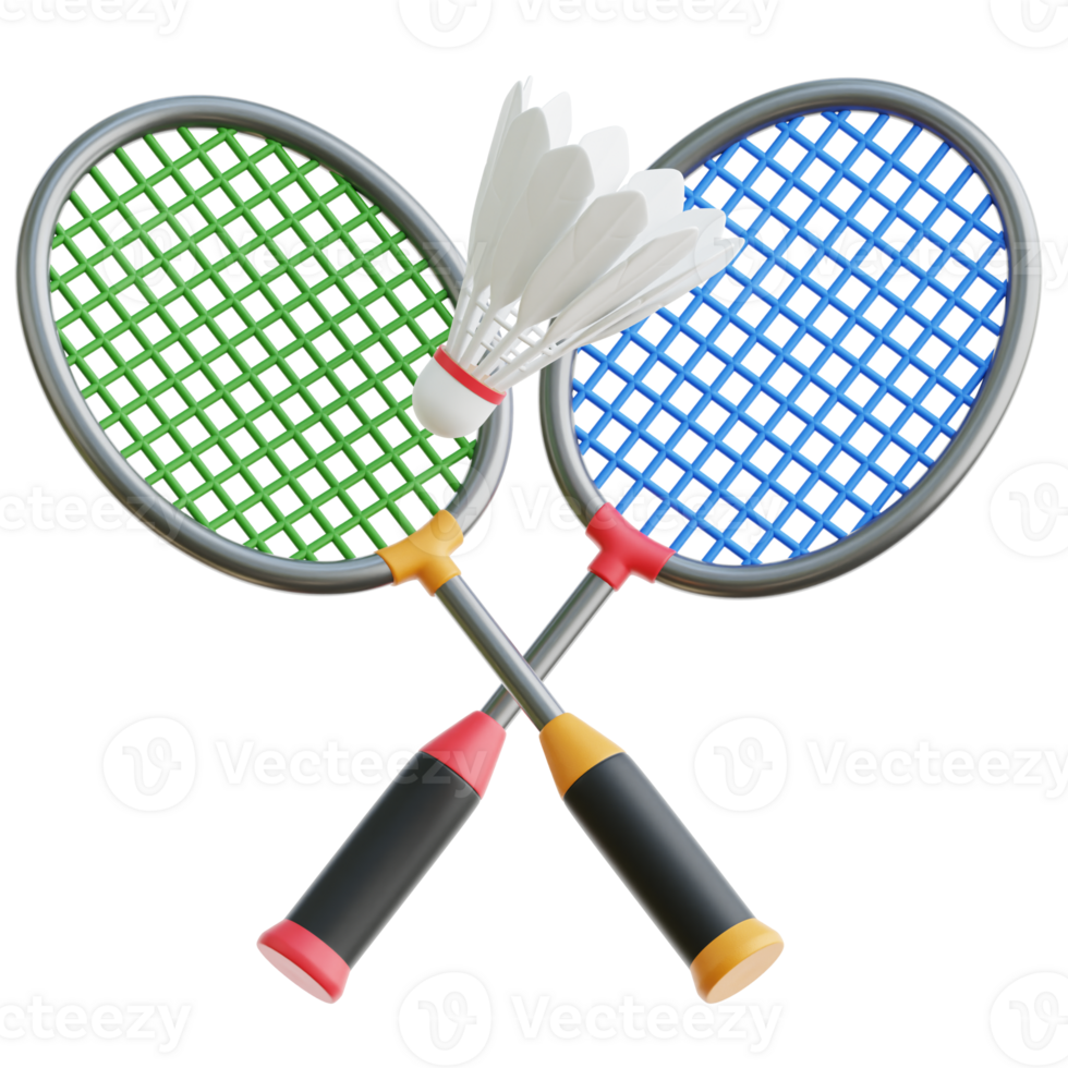 Badminton 3d Illustration png