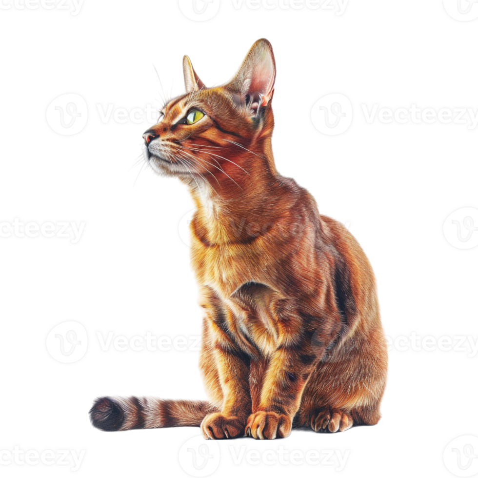 Blue Eye Cat on Transparent Background png