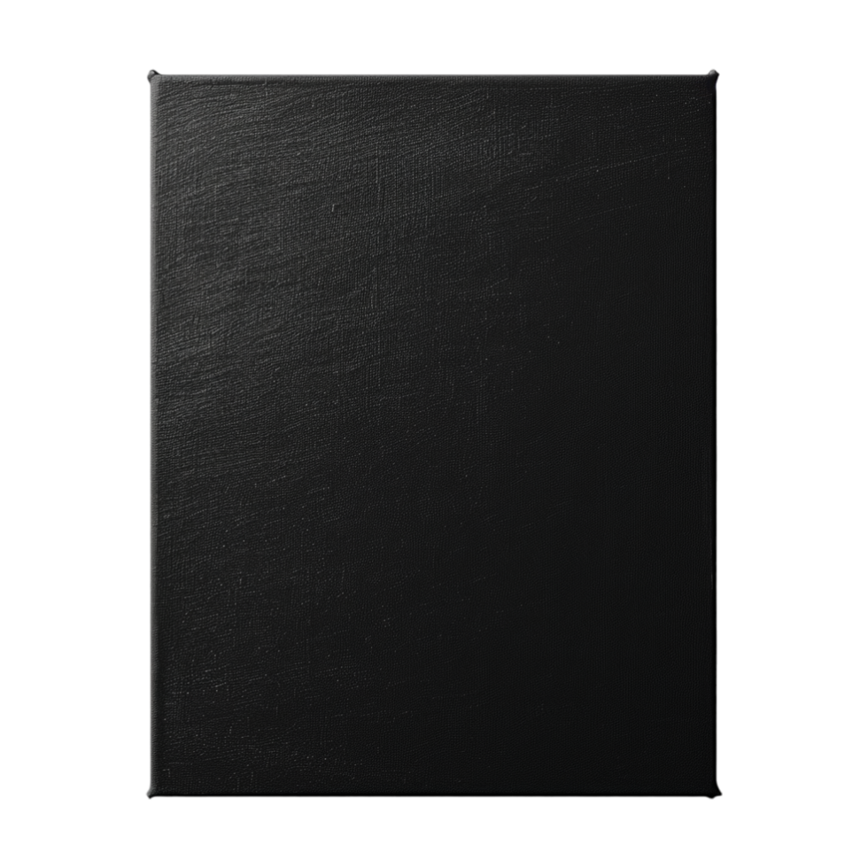 Black Canvas For Painting on Transparent Background png
