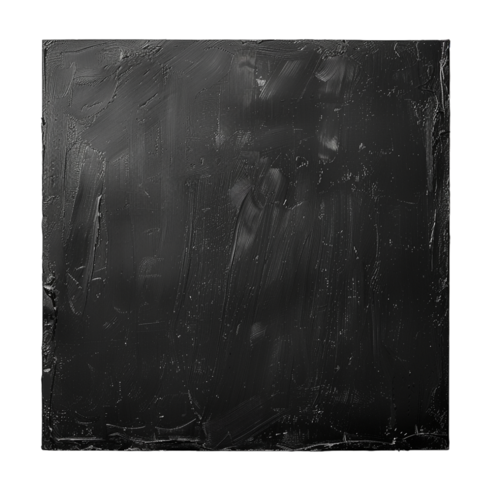 Black Canvas For Painting on Transparent Background png