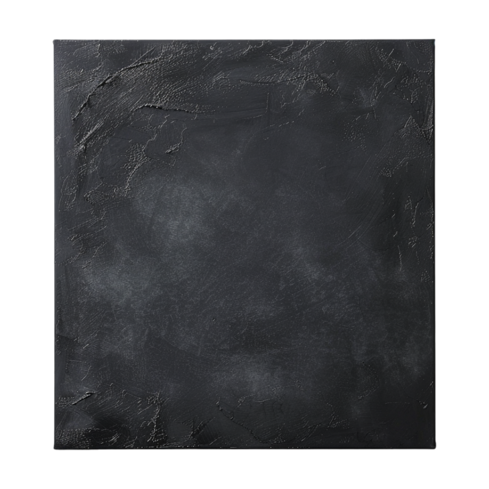Black Canvas For Painting on Transparent Background png