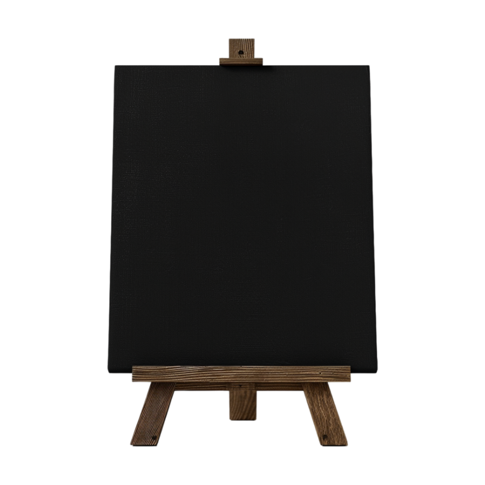 Black Canvas For Painting on Transparent Background png
