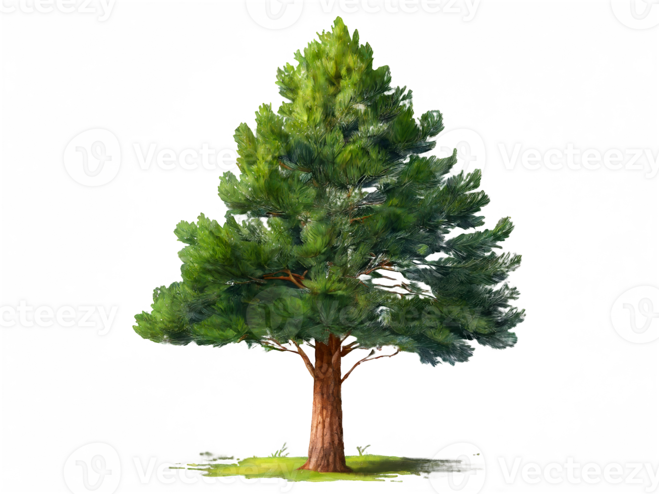tree medium pinus pinea isolated on transparent background png