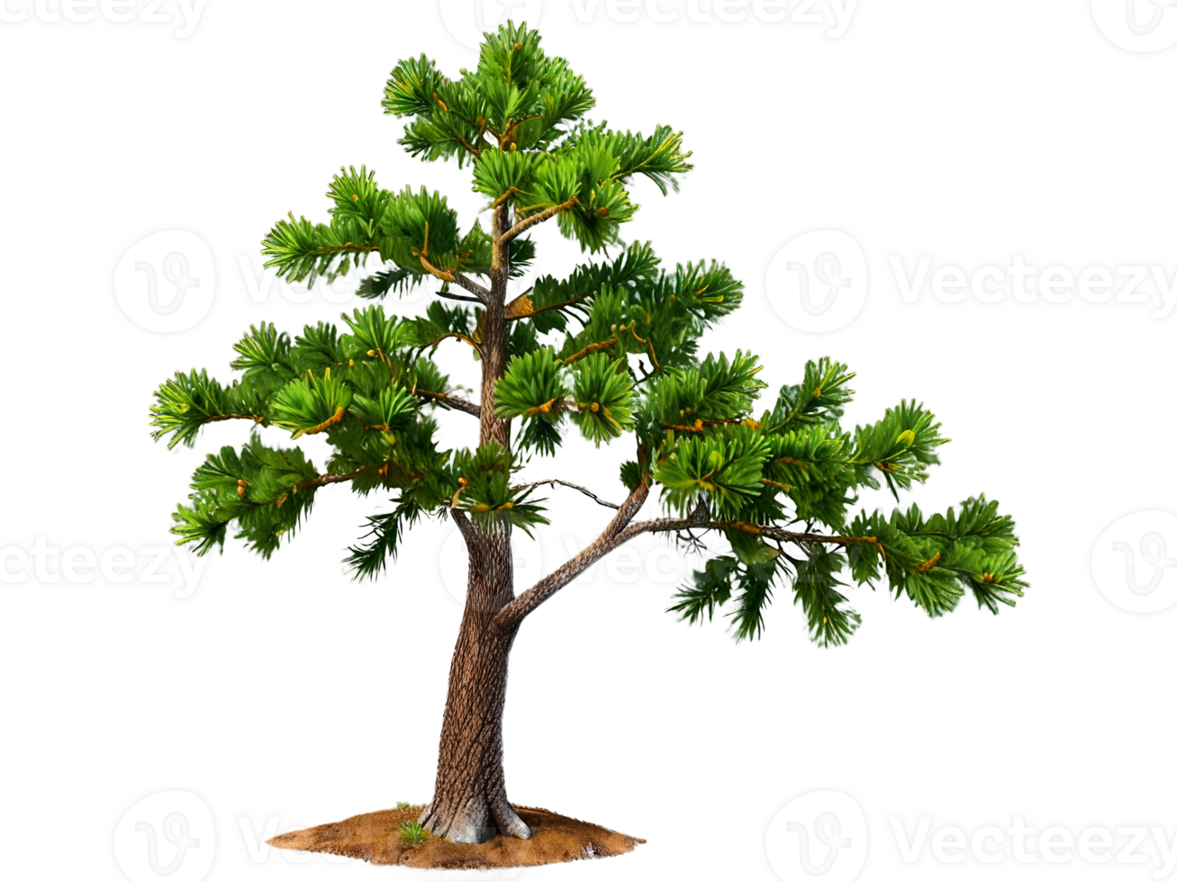 tree medium pinus pinea isolated on transparent background png