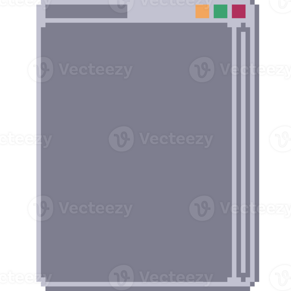 Vertical Window UI Pixel Art png