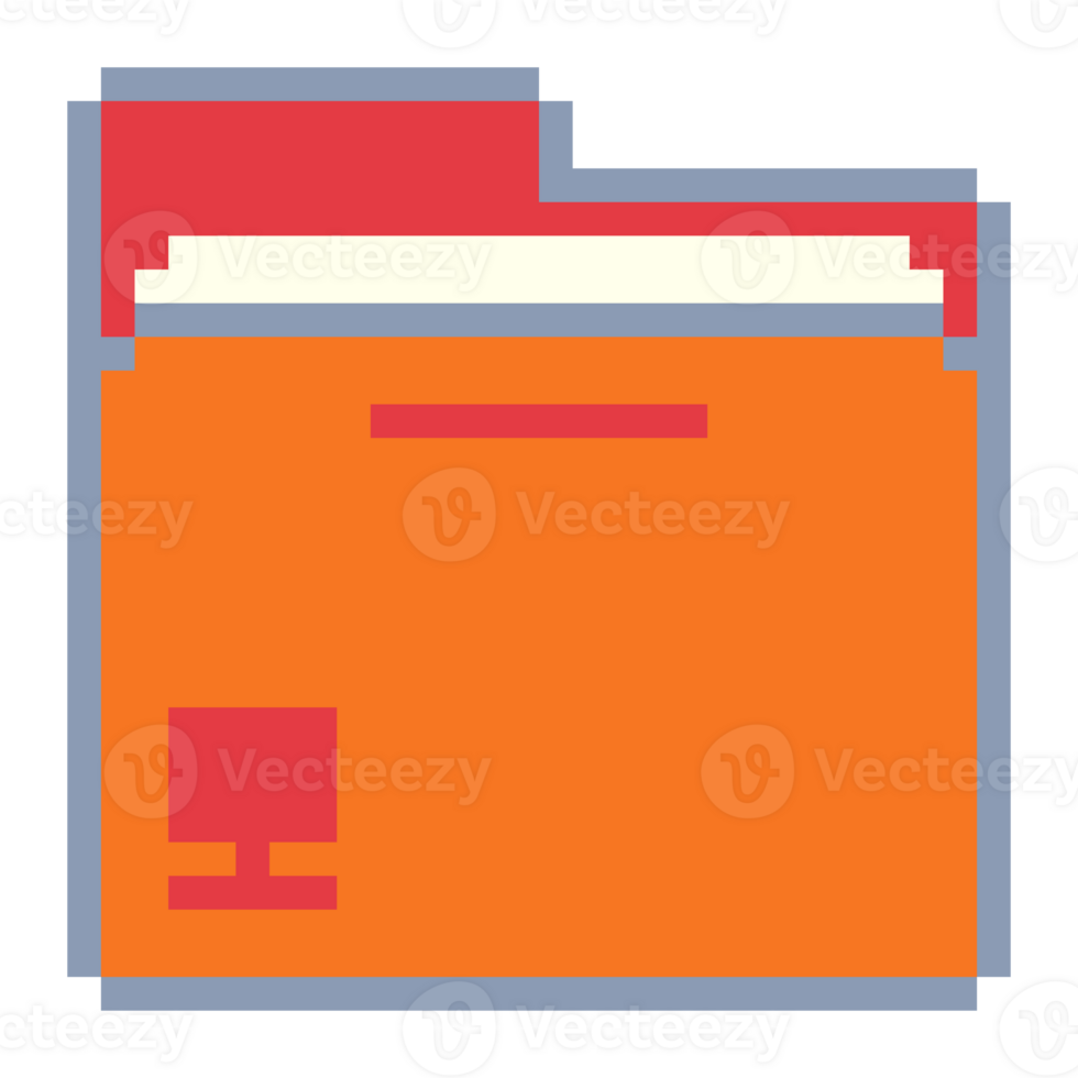 Desktop Folder Icon Pixel Art png