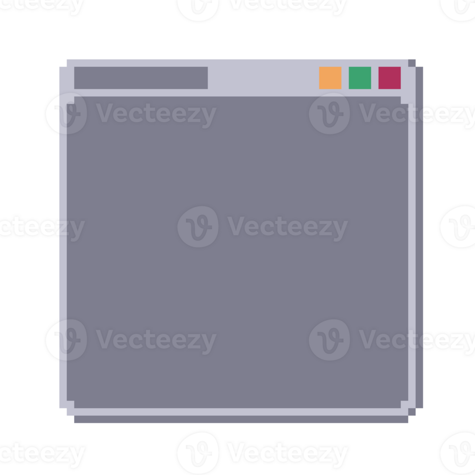 Window UI Pixel Art png